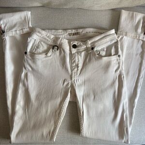White Burberry Brit Denim Jeans